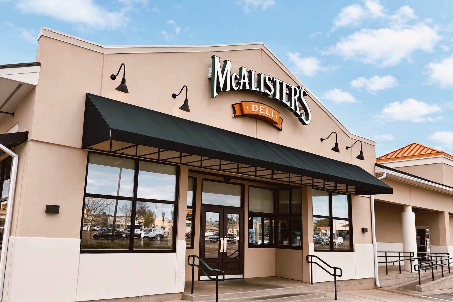 exterior shot of mcalister's deli in jackson, ms