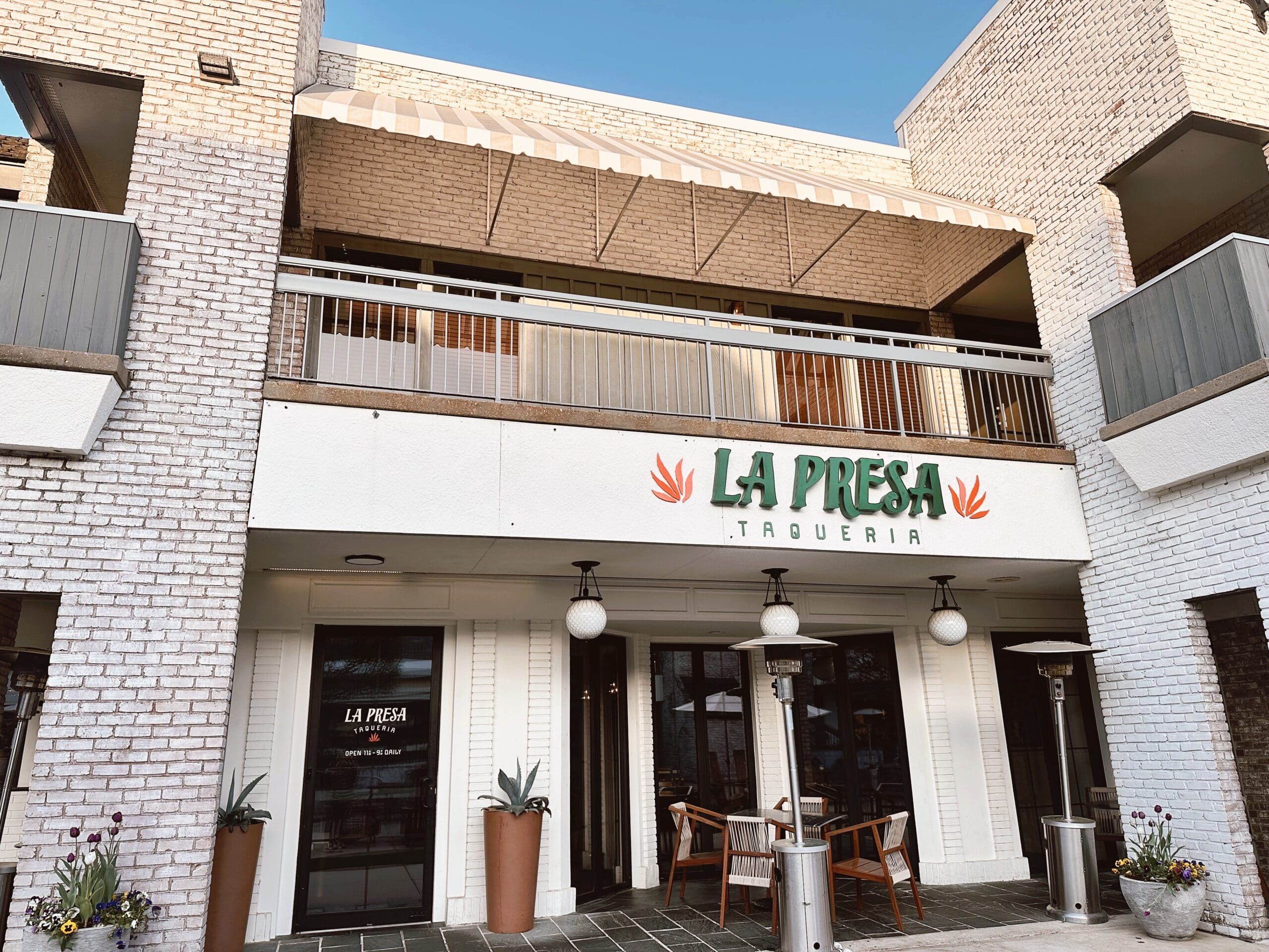 exterior of la presa restaurant in highland village