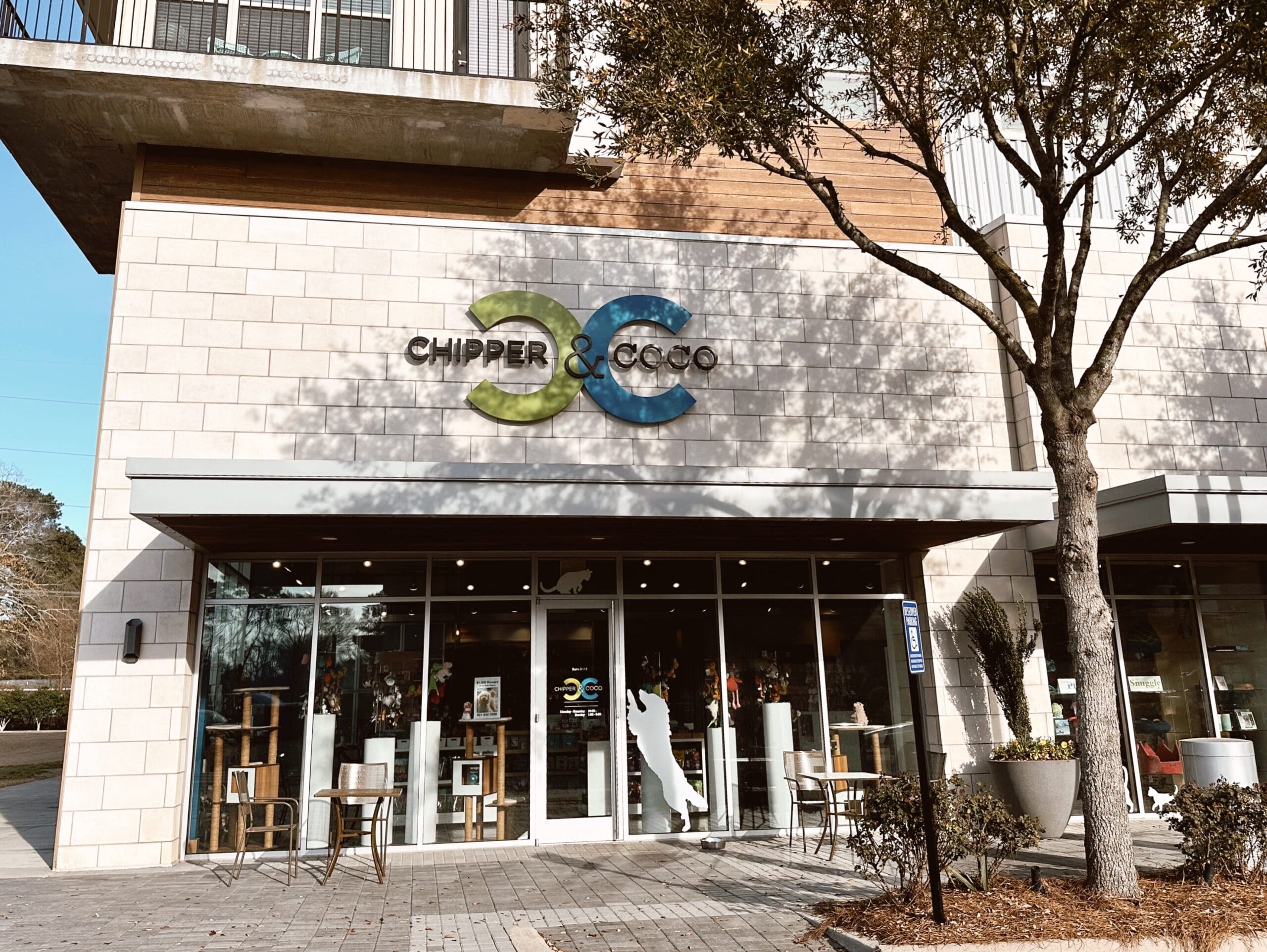 exterior of chipper and coco