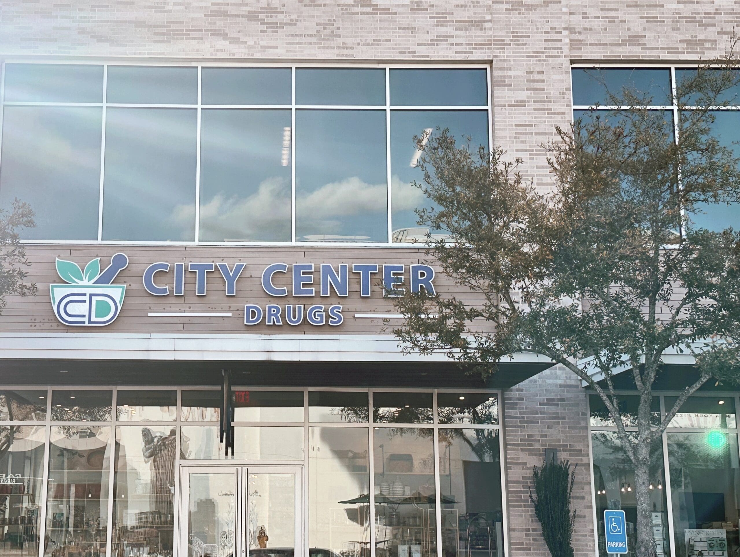 exterior of city center drugs