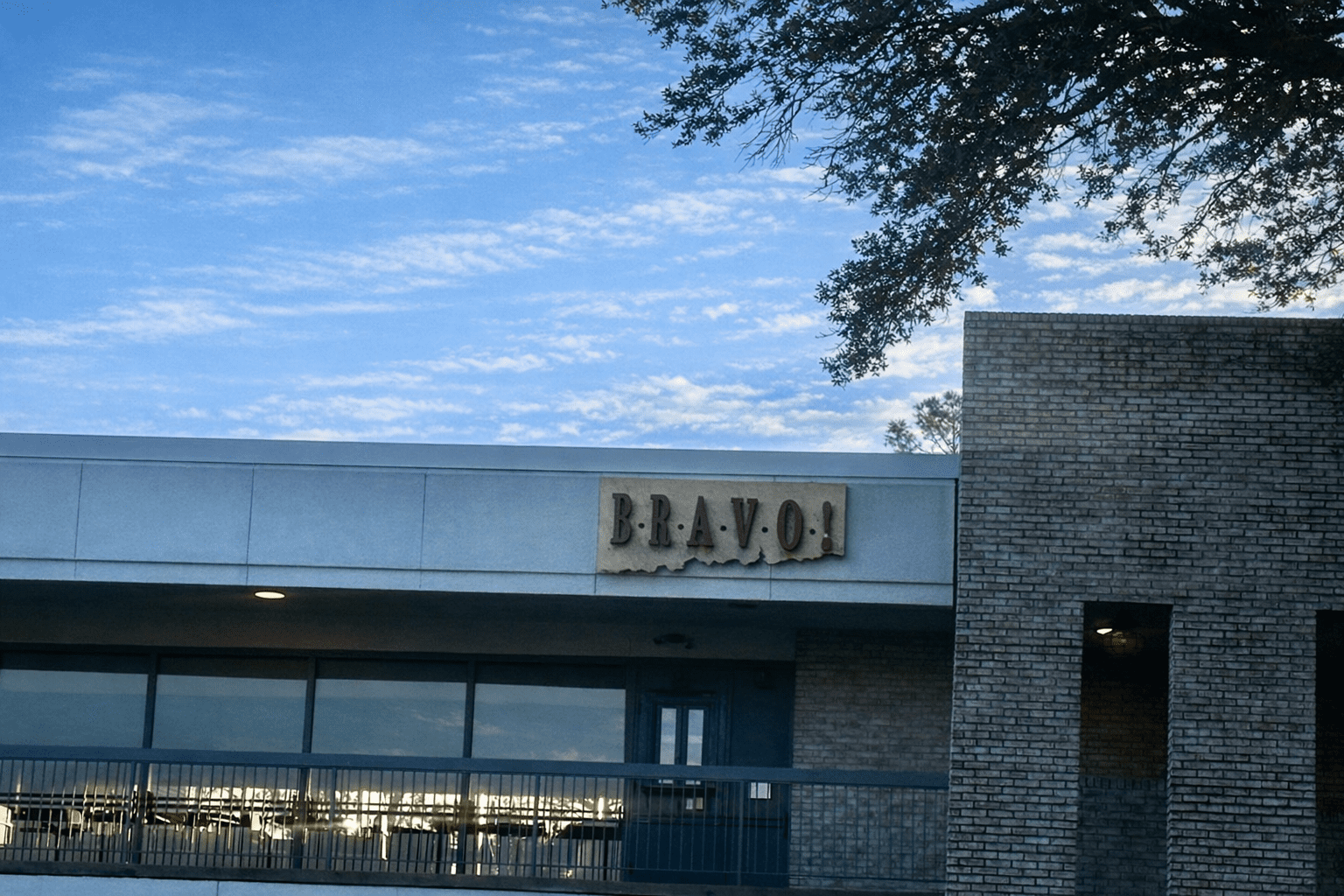 Bravo's exterior sign