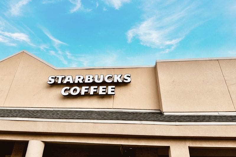 exterior of starbucks