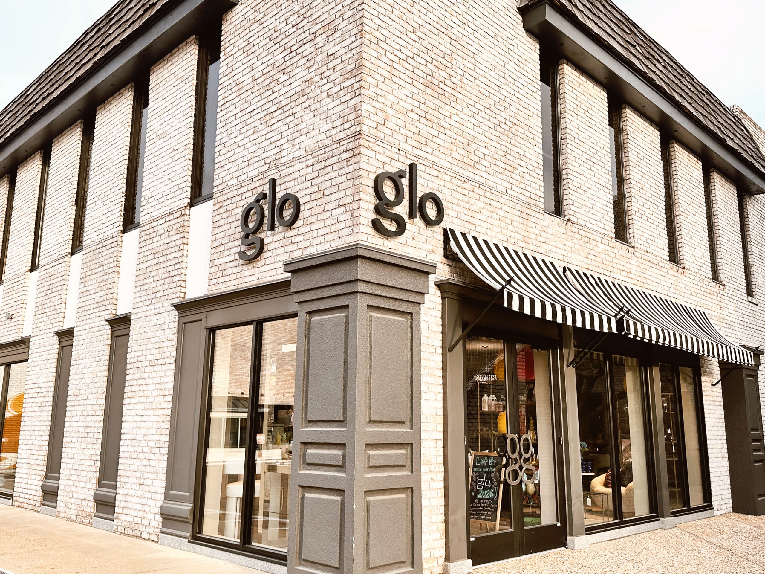 exterior corner of Glo in jackson, ms