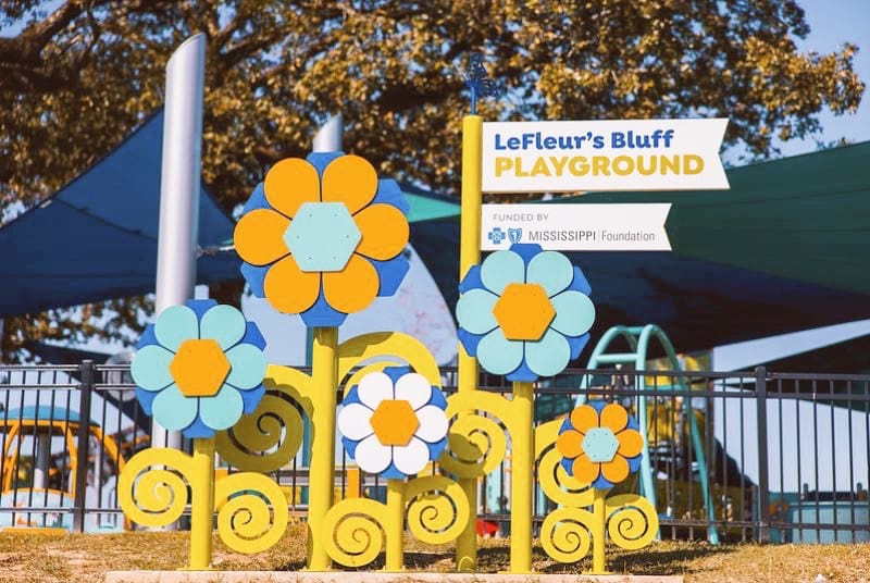 lefleur's bluff playground sign