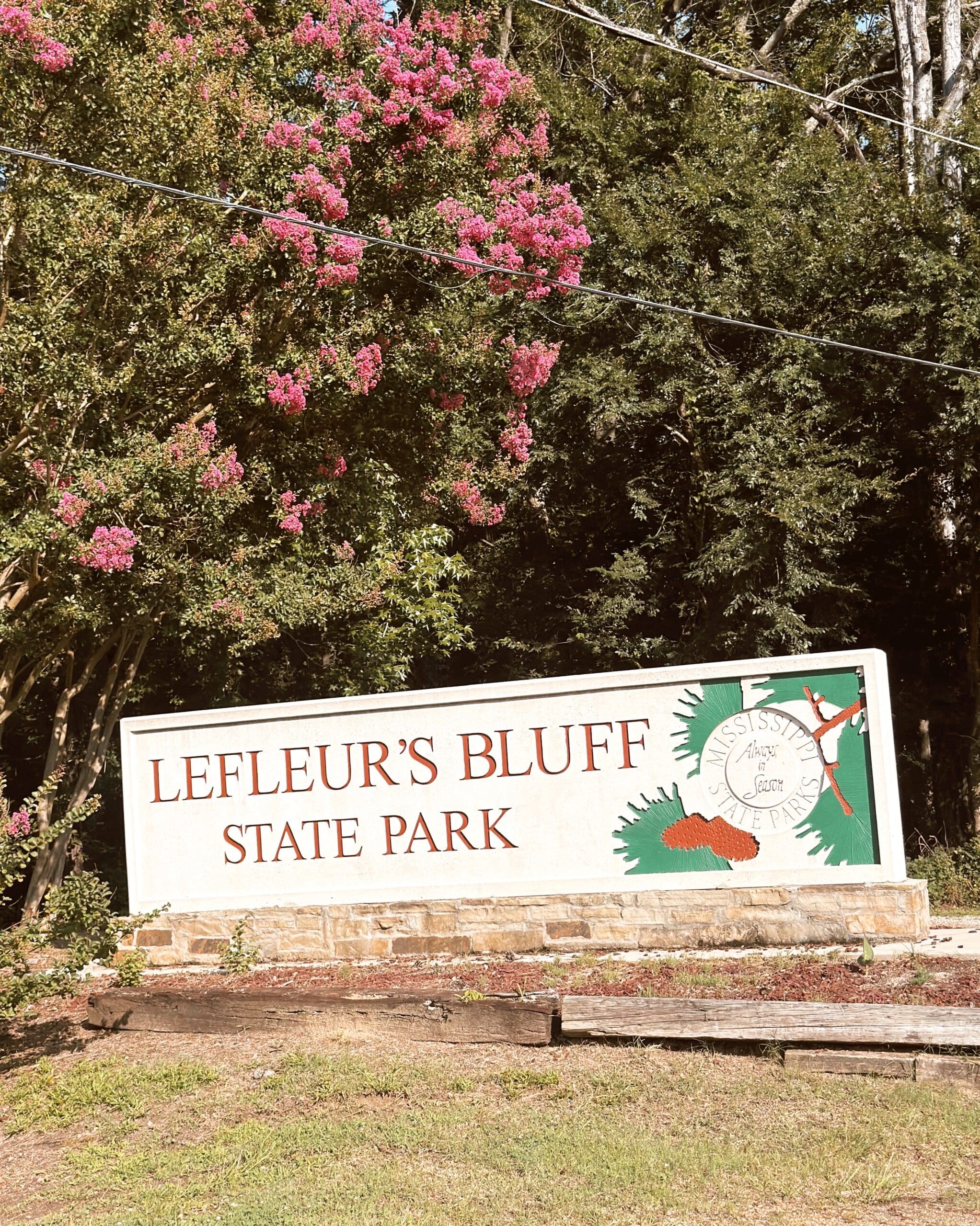 lefleur's bluff state park sign