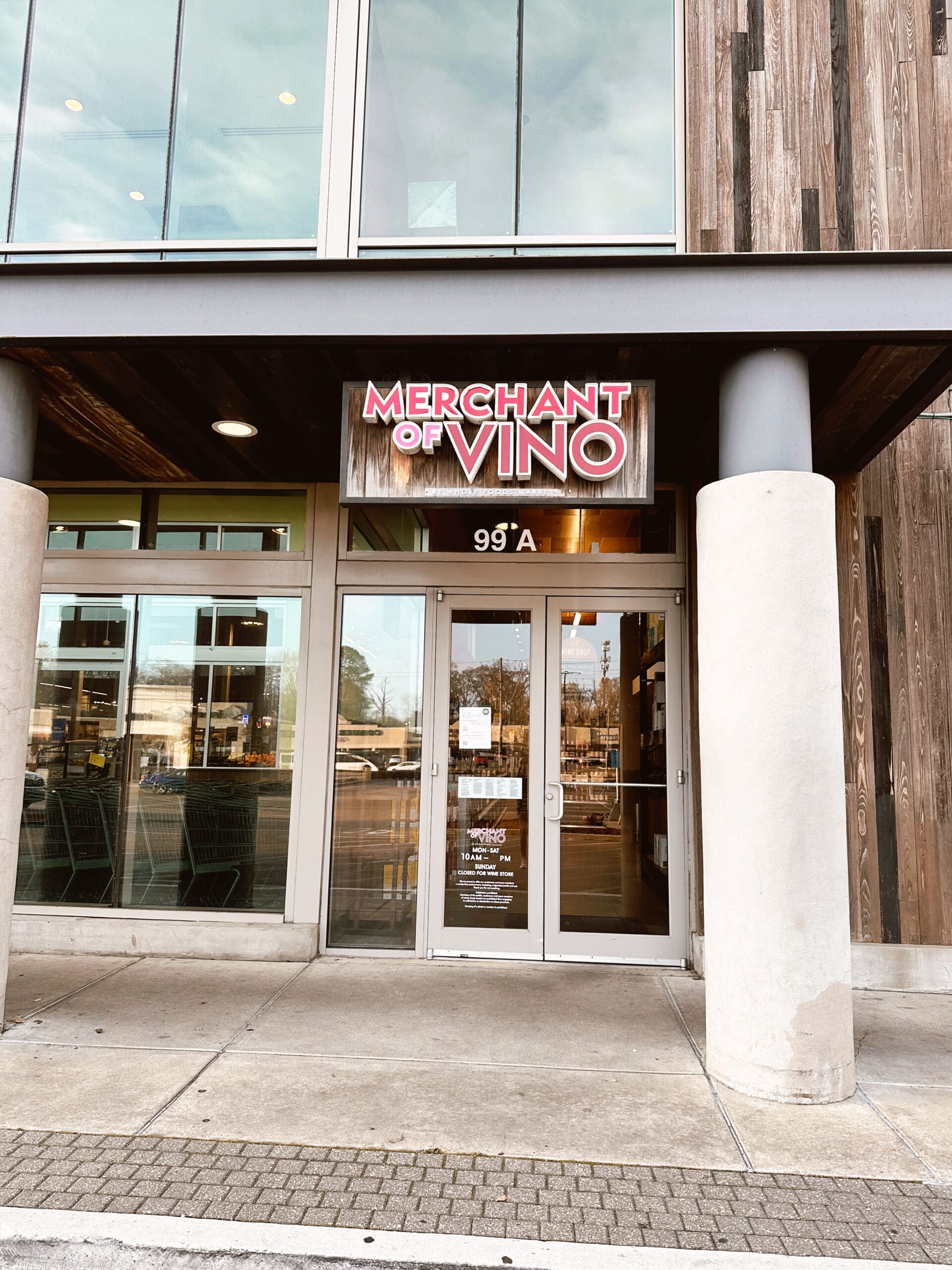 exterior of merchant of vino in jackson, ms