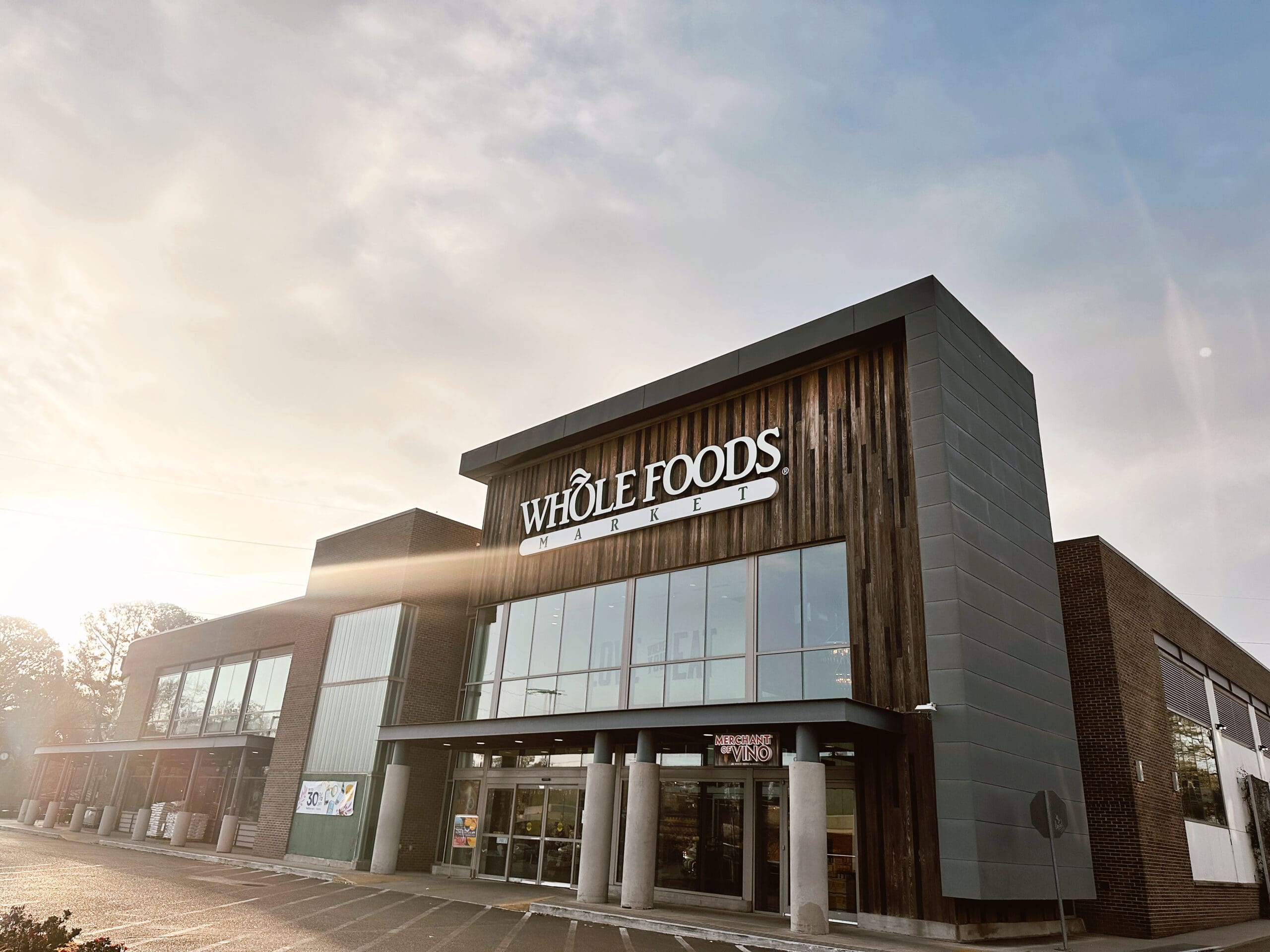exterior of whole foods at highland village in jackson, ms